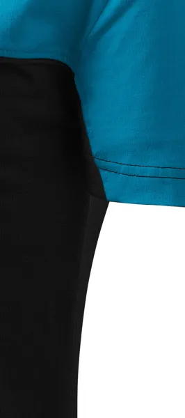 Tricou din bumbac în două culori - Tăiați cu cusături laterale