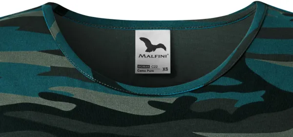 Tricou de camuflaj pentru femei - Decolteu rotund clasic