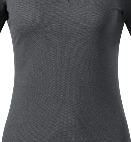 Tricou polo de damă cu guler bomber - Tăietură ușor conică