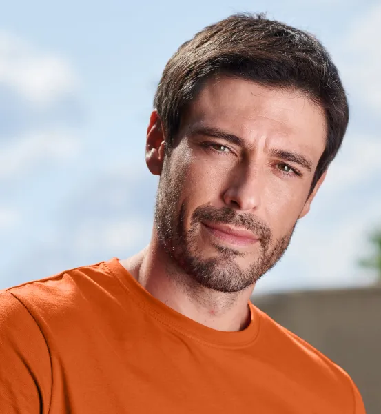 Tricou simplu pentru bărbați - Decolteu rotund clasic