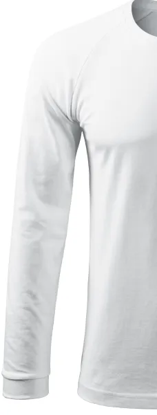 Tricou bărbătesc contrastant cu mâneci lungi - Mâneci lungi raglan