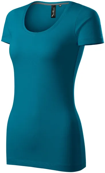 Tricou de damă cu cusături decorative - Tricou de zi cu zi pentru femei