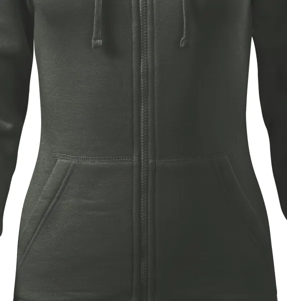 Hanorac de damă cu glugă - Croială conică cu cusături laterale