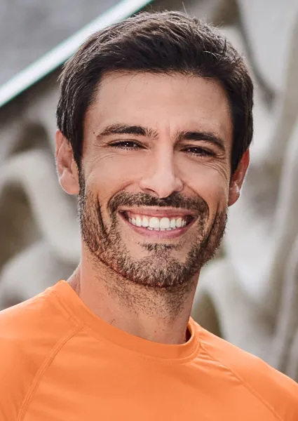 Tricou sport pentru bărbați - Decolteu rotund clasic