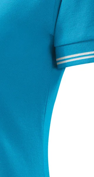 Polo de dama cu contrast - Croială cu cusături laterale