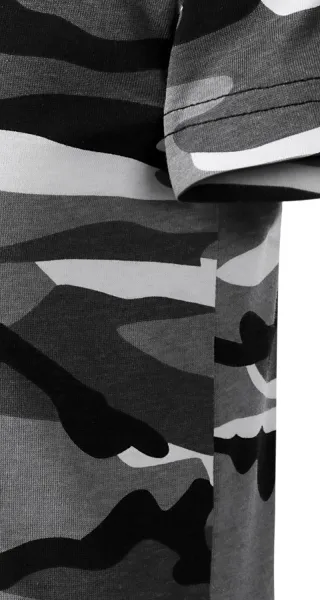 Tricou de camuflaj pentru copii - Tăiați cu cusături laterale