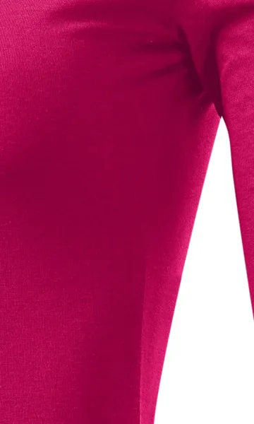 Tricou de damă cu mâneci lungi - Tăiați cu cusături laterale