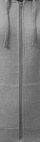 Hanorac de damă cu glugă - Fermoar în culoarea hanoracului