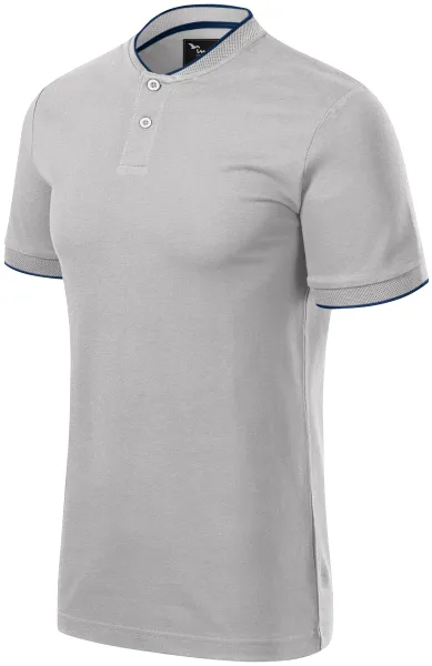 Tricou polo pentru bărbați cu guler bomber - Tricou polo bărbătesc din bumbac cu guler bomber