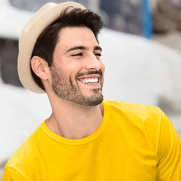 Tricou bărbătesc cu mânecă lungă - Decolteu rotund clasic