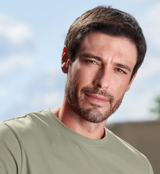 Tricou simplu pentru bărbați - Decolteu rotund clasic