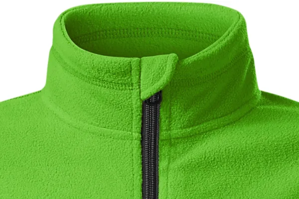 Geacă contrastantă din lână pentru copii - Închidere cu fermoar până la bărbie