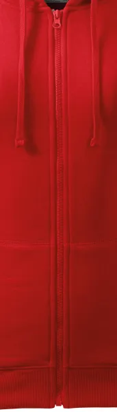 Hanorac de damă cu glugă - Fermoar în culoarea hanoracului