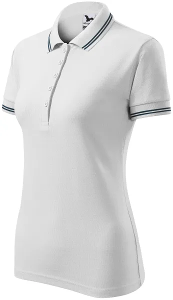 Polo de dama cu contrast - Tricou polo confortabil pentru femei, potrivit pentru fiecare zi