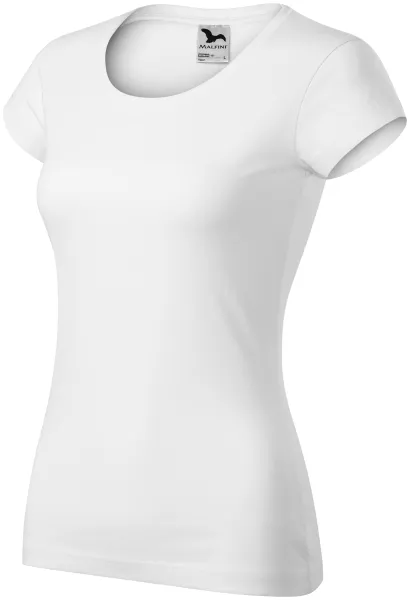 Tricou dama slim fit cu decolteu rotund - Tricou de dama confortabil din bumbac