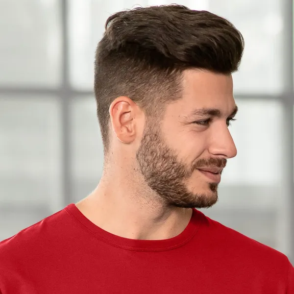 Tricou bărbătesc durabil - Decolteu rotund clasic