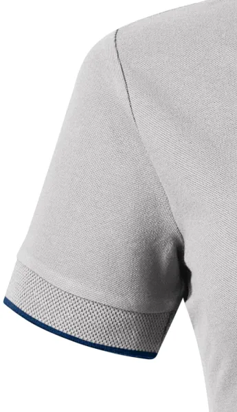 Tricou polo de damă cu guler bomber - Mâneci scurte cu bandă contrastantă