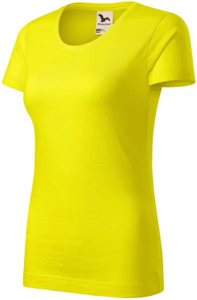 Tricou de damă, din bumbac organic texturat - Tricou de zi cu zi pentru femei
