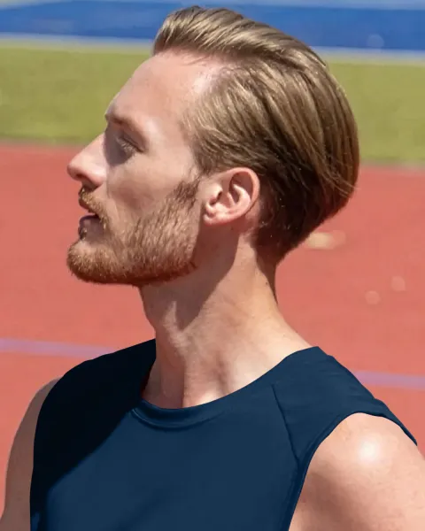 Bluză bărbătească - Decolteu rotund clasic