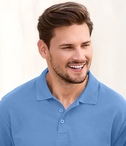 Polo elegant pentru bărbați - Închidere cu 3 nasturi