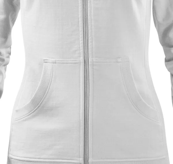 Hanorac de damă fără glugă - Croială conică cu cusături laterale