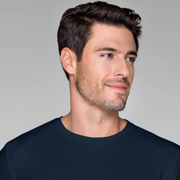 Tricou bărbătesc cu mâneci lungi - Decolteu rotund clasic