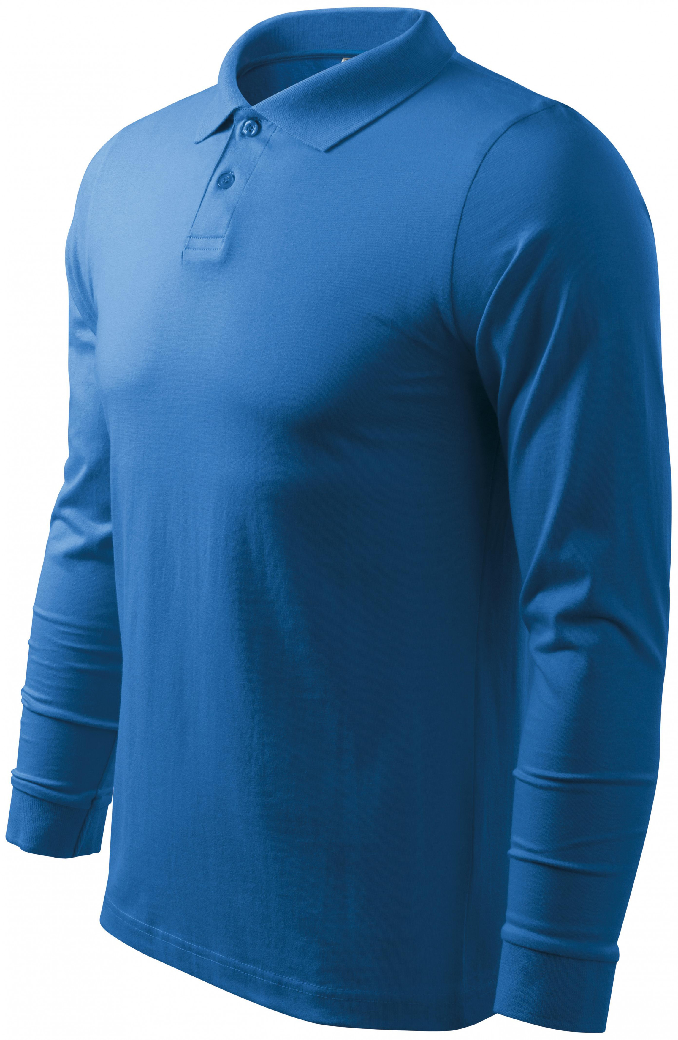 Tricou bărbătesc cu mânecă lungă, albastru deschis, M