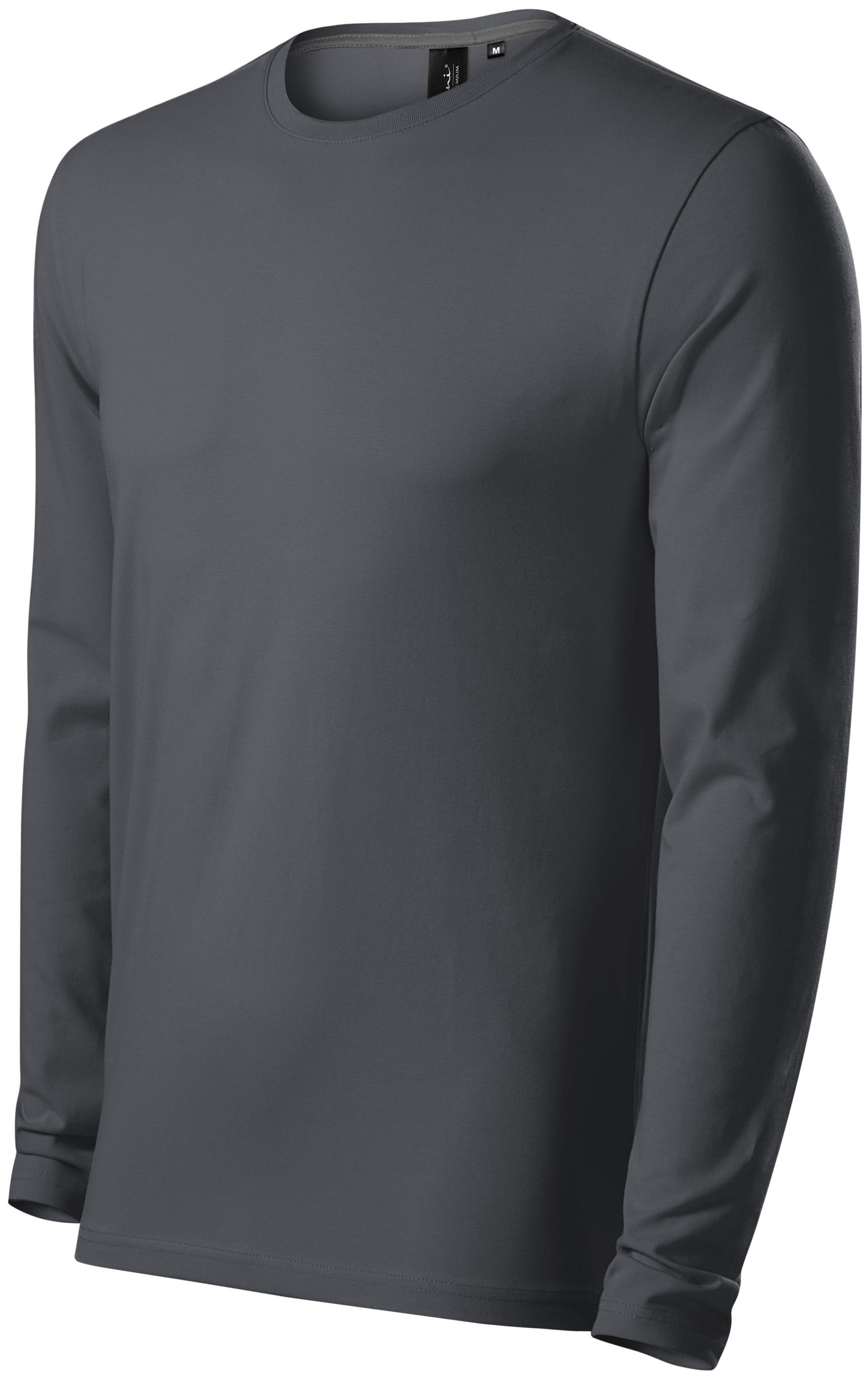 Tricou bărbătesc cu mâneci lungi, gri deschis, S