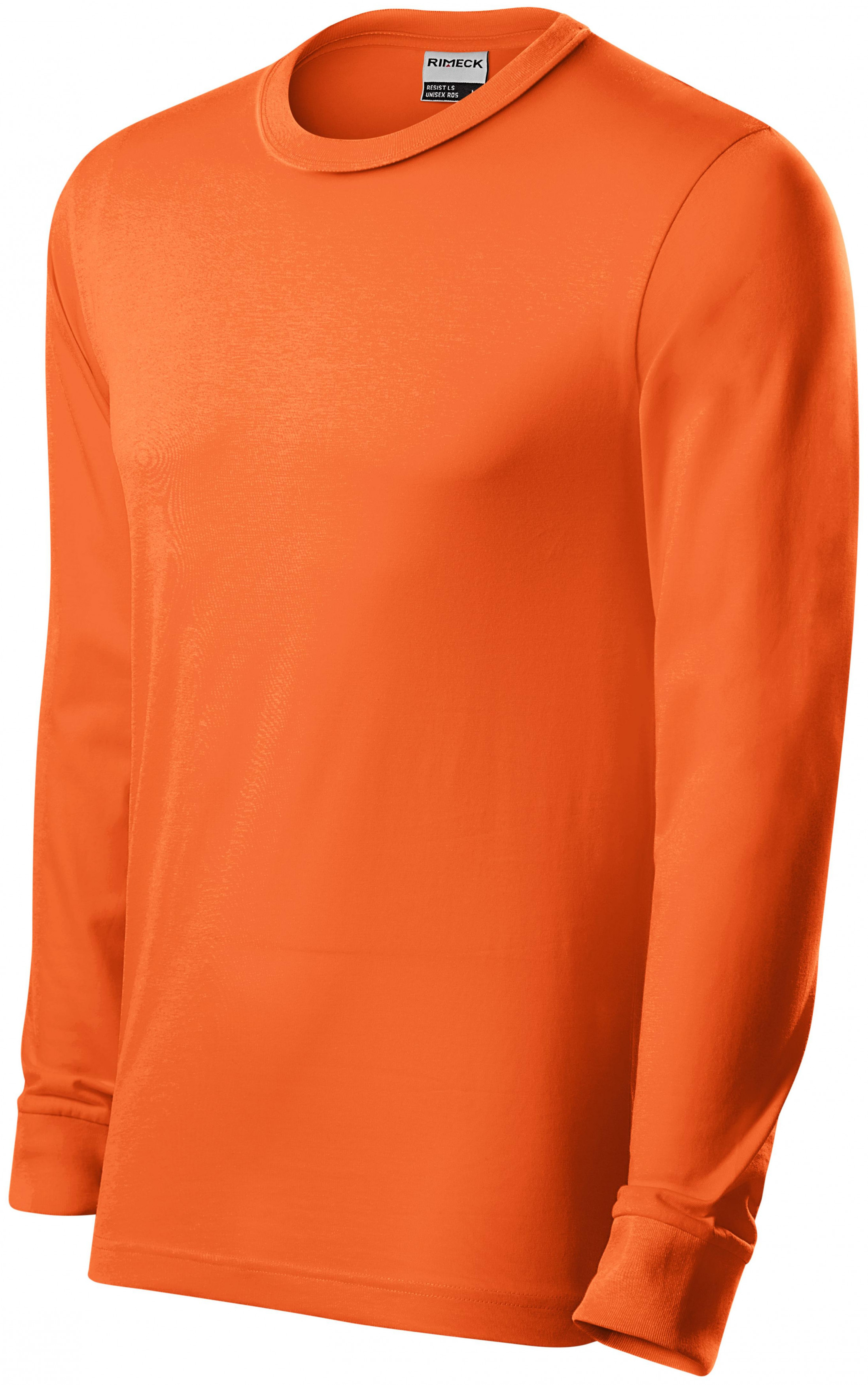Tricou bărbătesc durabil cu mânecă lungă, portocale, XL