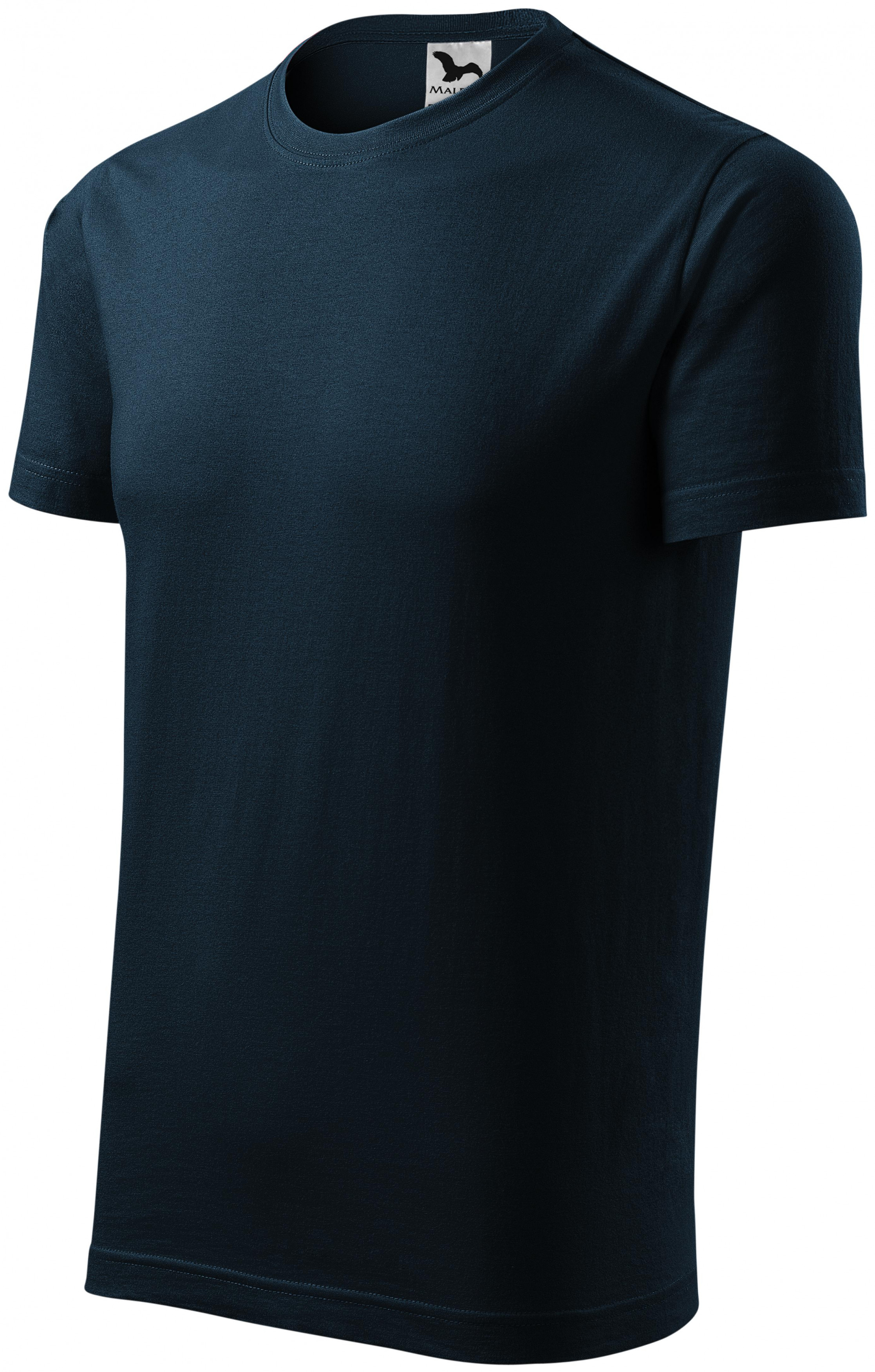 Tricou cu mâneci scurte, albastru inchis, S