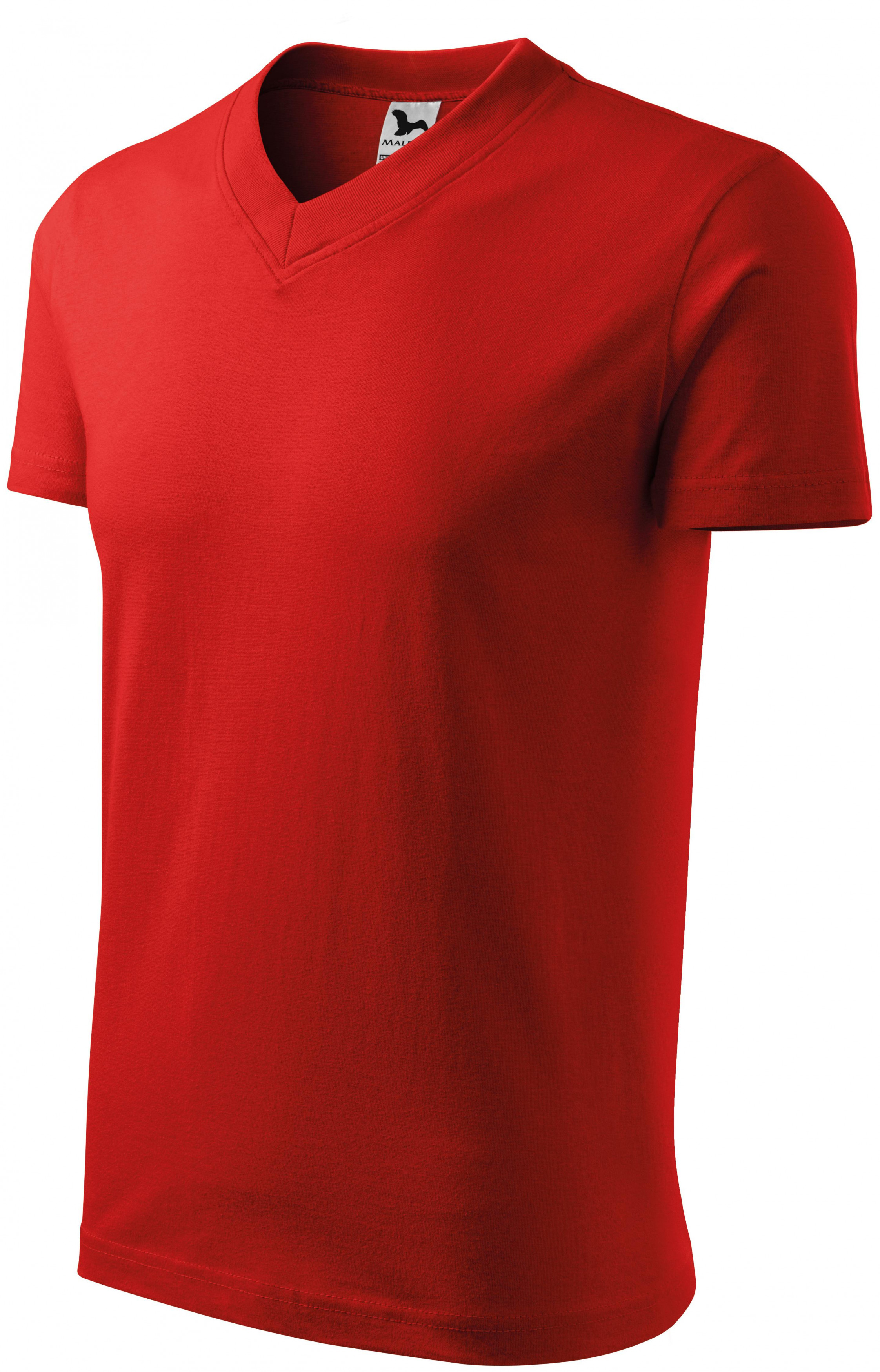 Tricou cu mâneci scurte, greutate medie, roșu, 3XL
