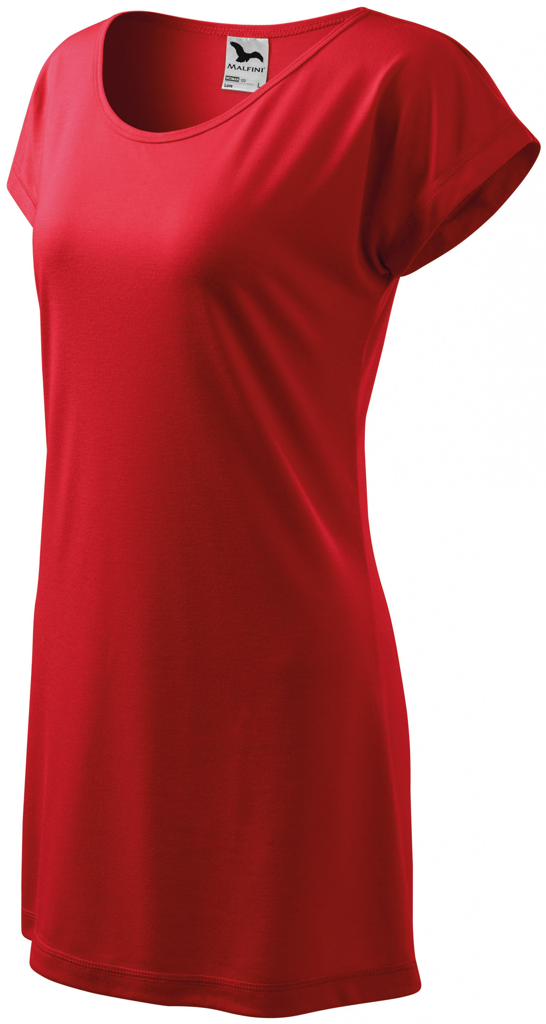 Tricou / rochie lungă pentru femei, roșu, XL