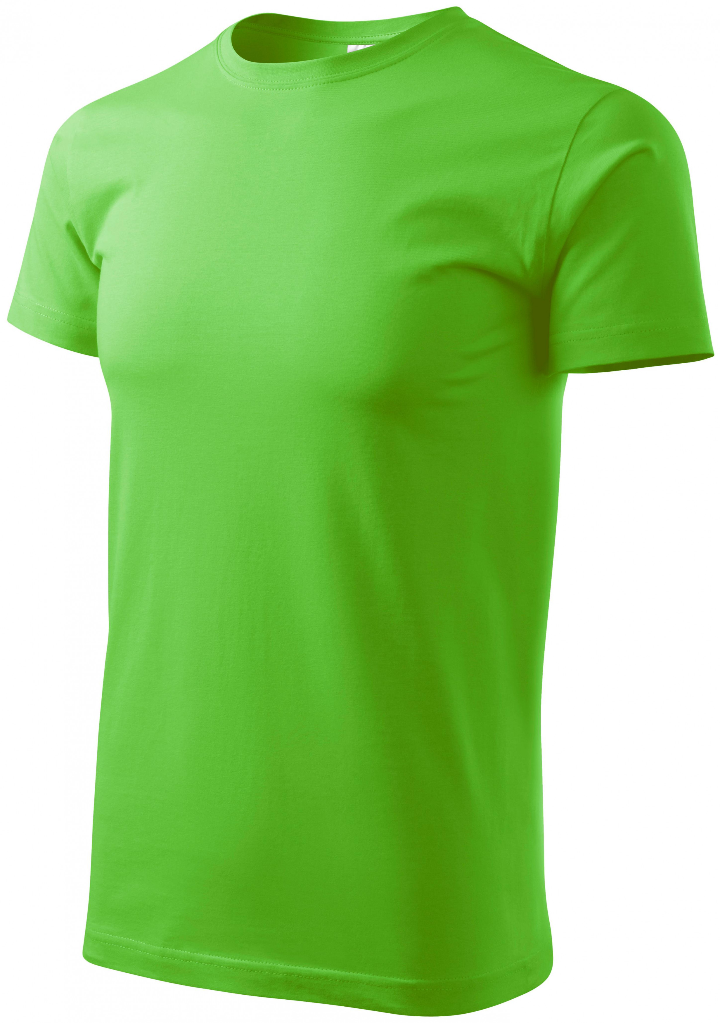 Tricou simplu pentru bărbați, măr verde, XL