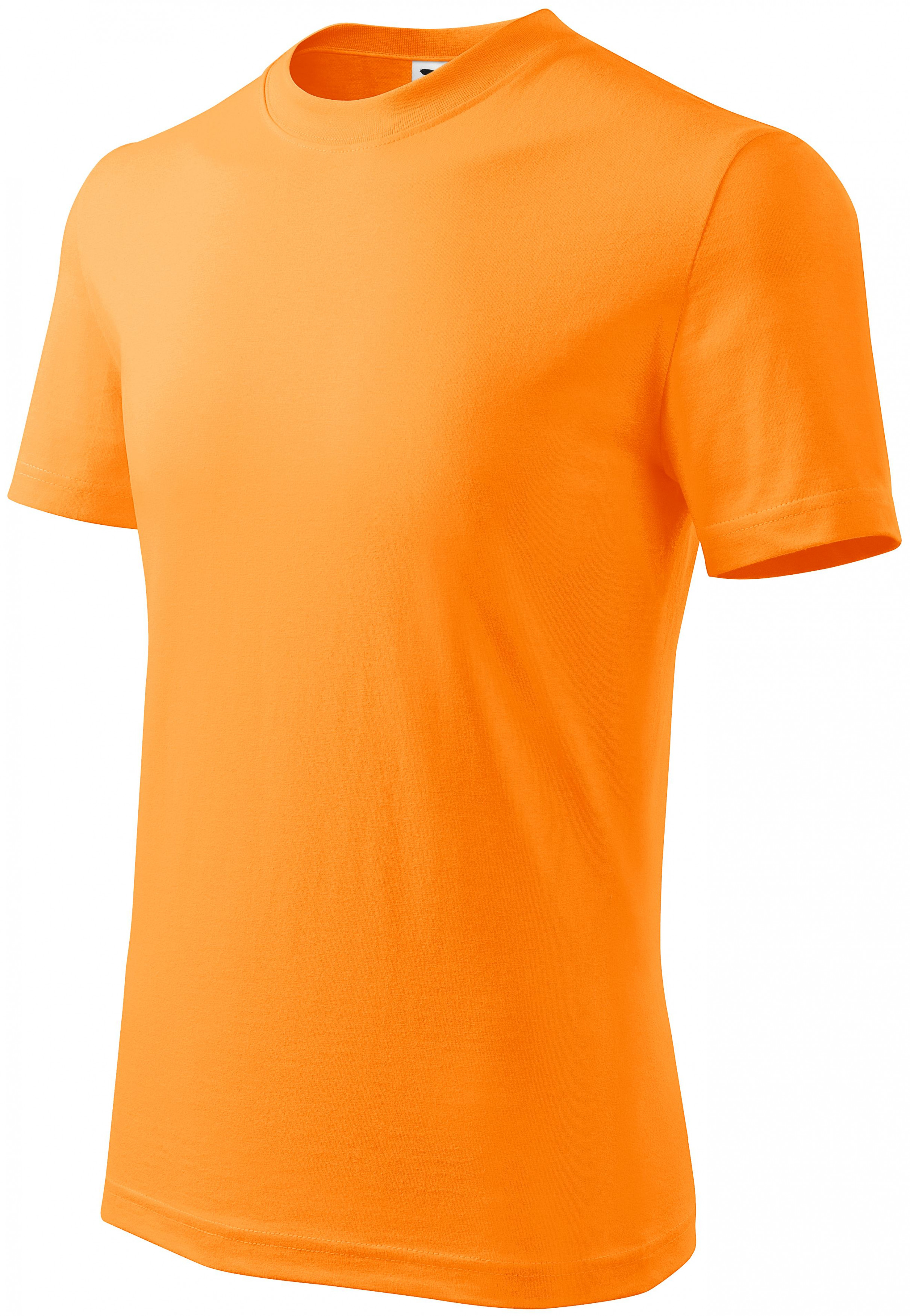 Tricou simplu pentru copii, mandarin, 134 cm / 8 ani