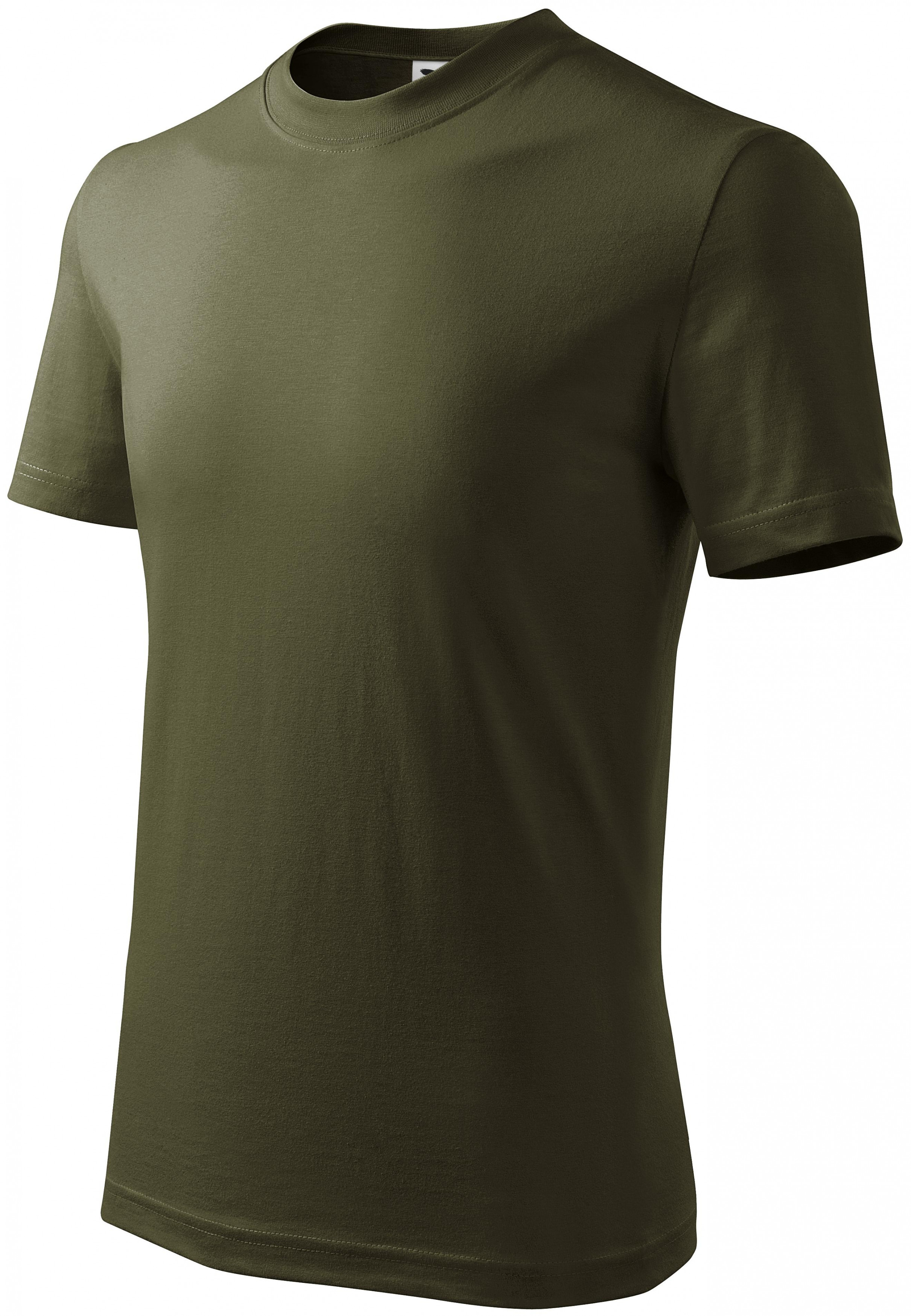 Tricou simplu pentru copii, military, 122 cm / 6 ani
