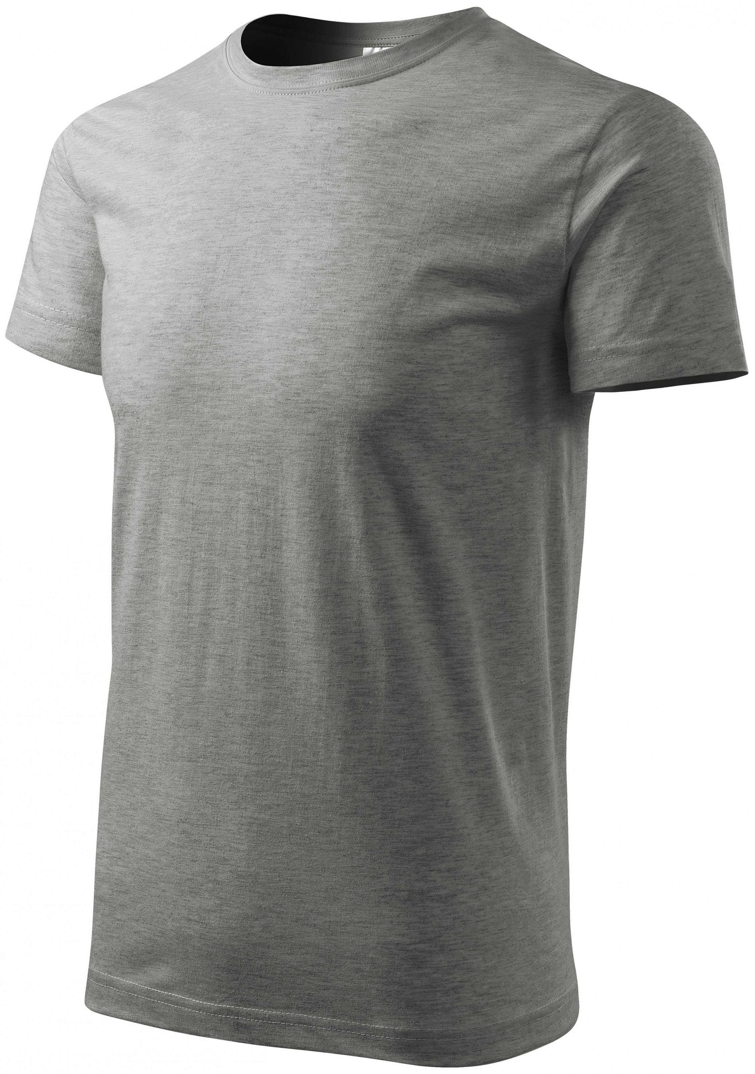 Tricou unisex cu greutate mai mare, marmură gri închis, XL