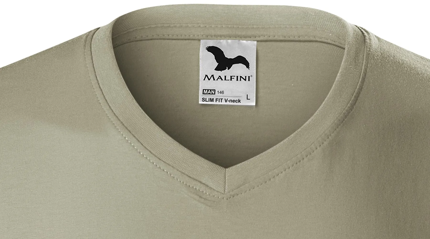 Tricou de bărbați strâns - Decolteu în V
