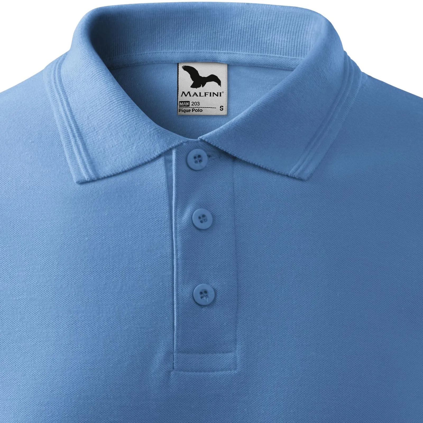 Polo tricou bărbătesc - Închidere cu 3 nasturi